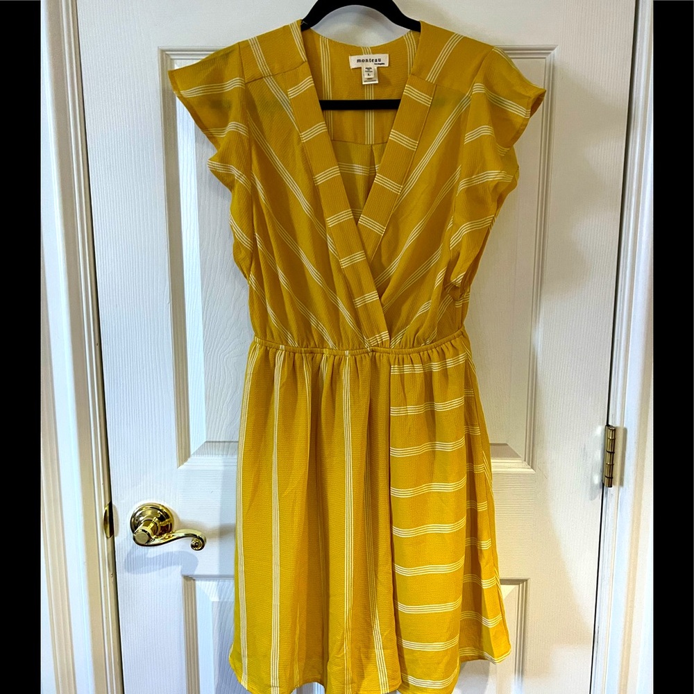 Yellow Striped Sun Dress